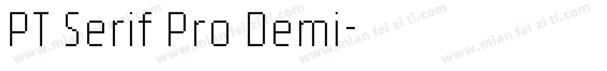 PT Serif Pro Demi字体转换